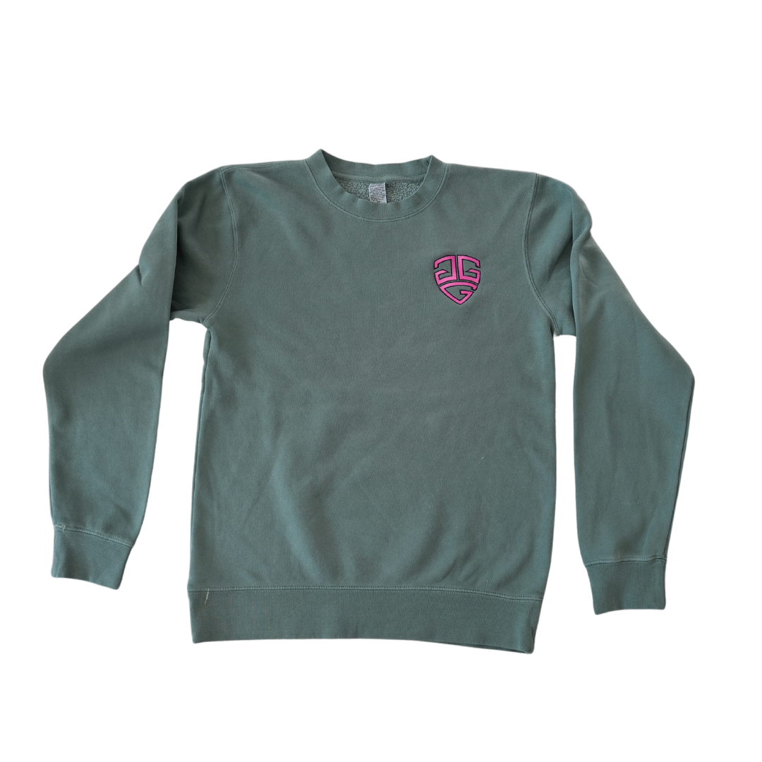 Pigment-Dyed Alpine Green Crewneck